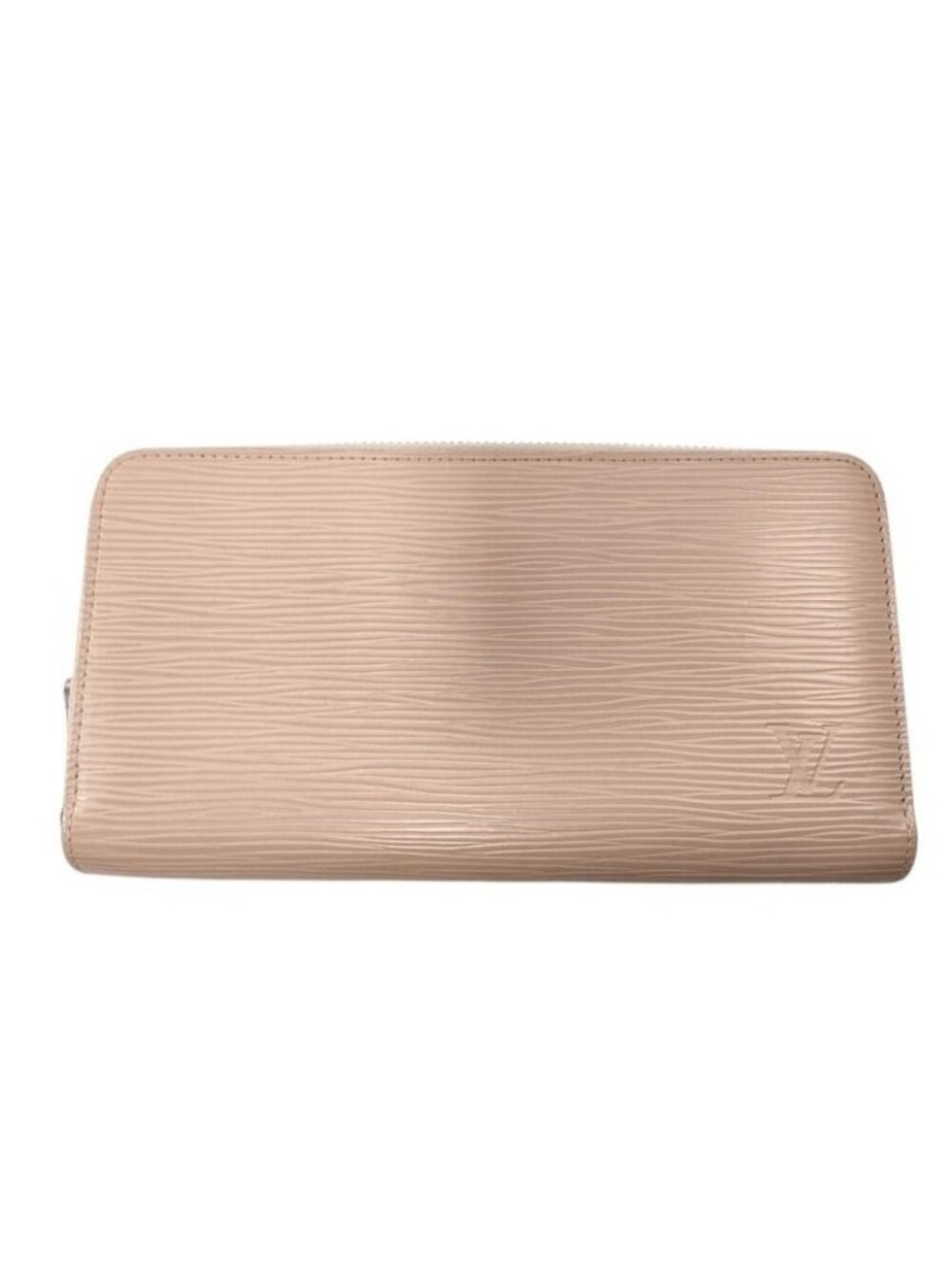 Louis Vuitton Wallet Epi Zippy Rose Ballerine Leather Zip Around Silver